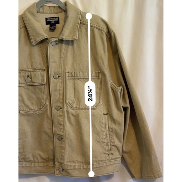 Vintage Polo Jeans Co Ralph Lauren Utility Work Jacket 100% Cotton Canada Mens L - Picture 11 of 11